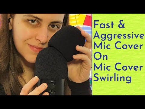 ASMR Aggressive Mic Cover On Mic Cover Swirling (Sounds like Scratchy Mic Cover Rubbing)