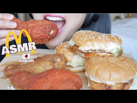 ASMR McDonalds Japan + FRIED CHICKEN (EATING SOUNDS) NO TALKING | SAS-ASMR
