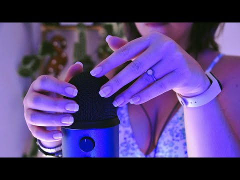 ASMR mic scratching and tapping Gentle & Slow (no talking)