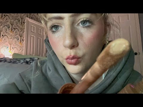 ASMR/ that girl in class does your makeup