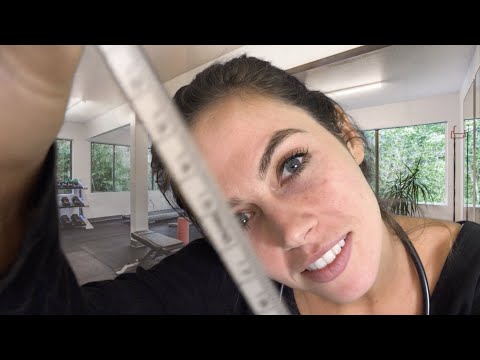 [ASMR] Personal Trainer Meeting (measuring, pen writing, typing, personal attention)