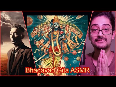 ASMR Reading Bhagavad Gita (ft. Oppenheimer)/ Soft Whispering (Hindi-English)
