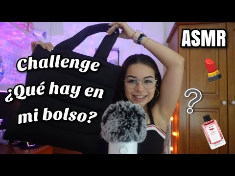 ASMR CHALLENGE: ¿QUÉ HAY EN MI BOLSO?🤔👜 | ASMR en español para dormir | Pandasmr