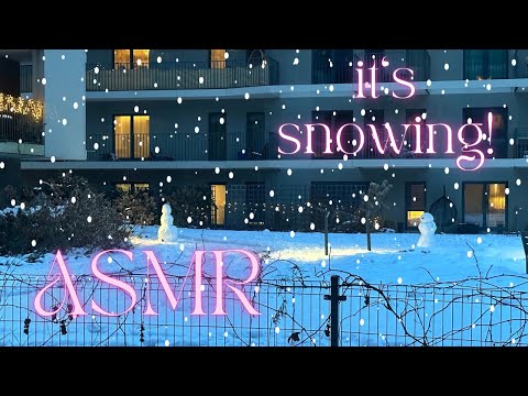 ASMR • you watch the snow, I whisper ❄️☃️