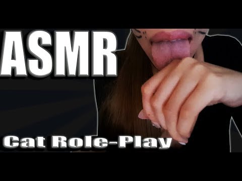{ASMR} Cat Role-play | Meowing | Purring | Smelling | Licking| Playing |Snuggles