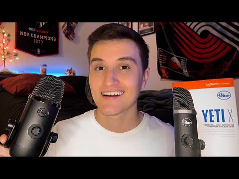 [ASMR] Relaxing Blue Yeti X Unboxing & Review 💤 (Christmas Haul)
