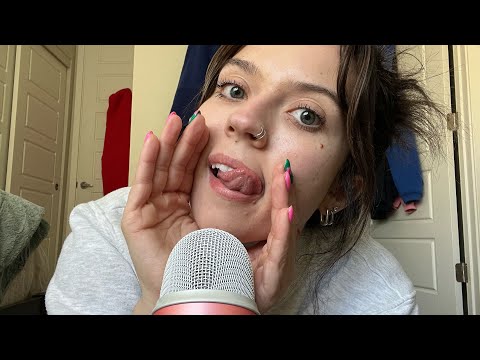 ASMR| Fast/ Aggressive Mouth Sounds & Hand Sounds