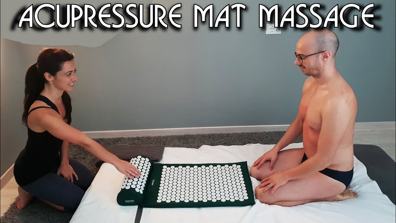 4K 💆 Massage on Acupressure Mat - ASMR no talking video 2/2