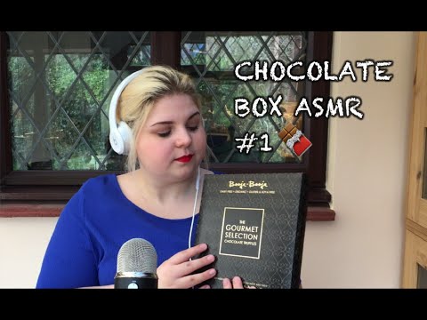 Chocolate Box ASMR #1 - Soft Speaking - Tapping - Crinkle Sounds - Eating Sounds