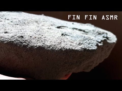 ASMR : Dusty Sand Cement Chunks Crumble in Paper Bucket #310