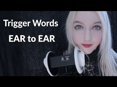 ASMR Trigger Words ♡ EAR to EAR Whisper & Mouth Sounds (Binaural)