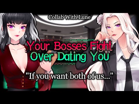 Your Flirty Dom Bosses Fight To Be Your Girlfriend [Confession] [Possessive] | ASMR Roleplay /FF4A/