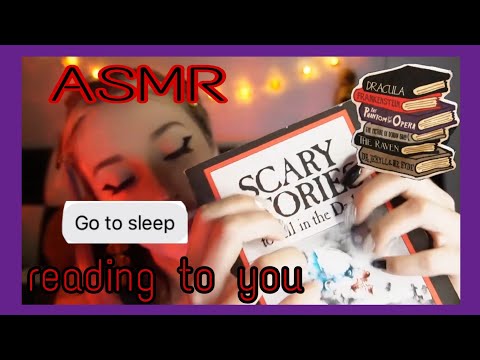 ASMR 💜 Your Best Friend Reads You Scary Stories to Tell in The Dark