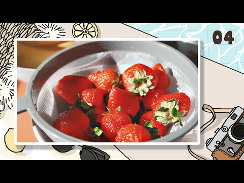 Daily ASMR 📔 Carnet d'Été 🍉 Salade de fruits (Découpe, Planche en bois, Cuisine)