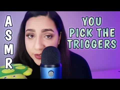 ASMR MY SUBSCRIBERS PICK MY TRIGGERS | Liquid Sounds, Singing & more