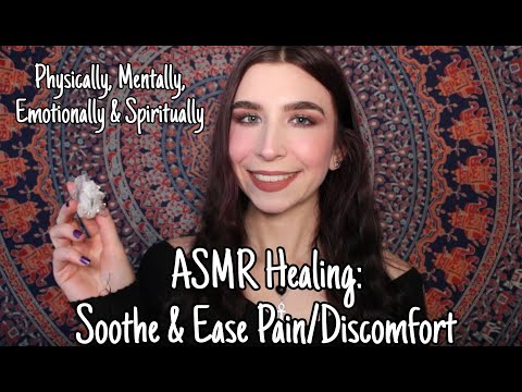 ASMR Healing: Soothe & Ease Pain/Discomfort | Crystal Healing | Reiki Healing