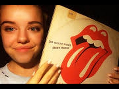 [ASMR❤️] My Vinyl Record Collection with gum chewing