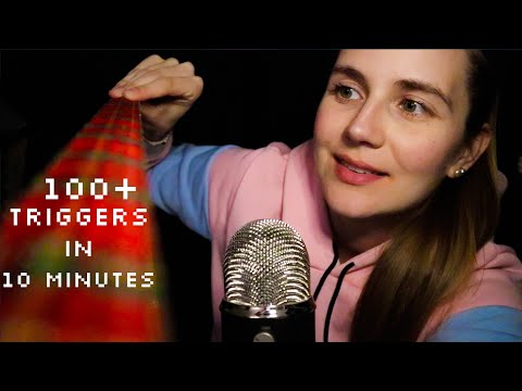 105 ASMR Triggers in 10 Minutes