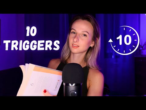 4K ASMR | 10 Triggers in 10 Minutes