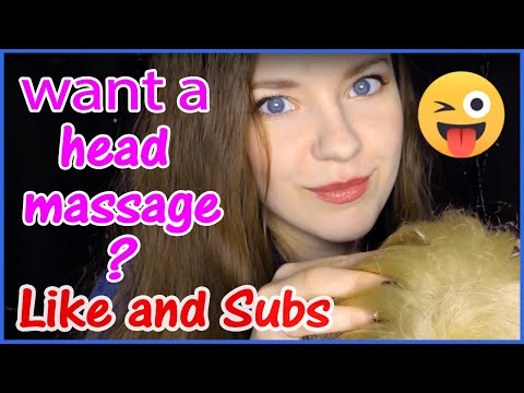 ASMR Comb your hair gently, head massage Role play