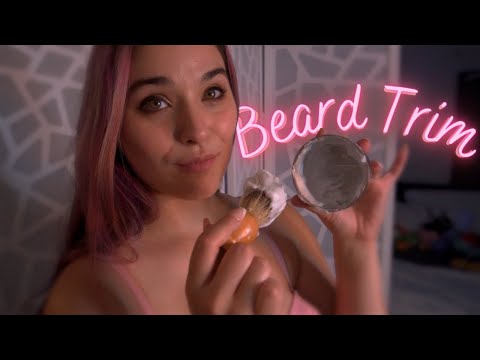 The Flirty Barber's Irresistible Beard Trimming Shaving and Pampering | ASMR Personal Attention