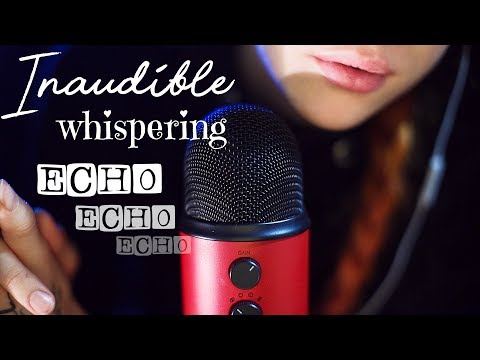 🤲 ASMR - INAUDIBLE ECHO WHISPER 🤲 + mouth sounds, lotion, hand sounds, mittens, brush