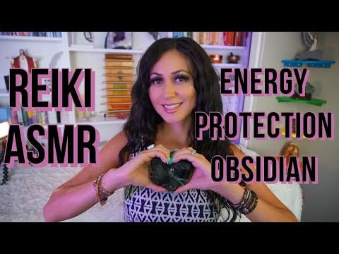 ASMR REIKI | Protect Your Energy| Black Obsidian Crystal Healing |Light Language