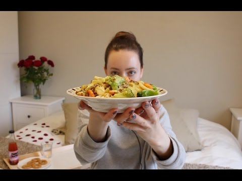 ASMR Eating Sounds Curry Noodle Wok