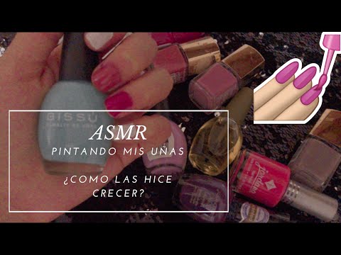 ASMR/Pintado mis uñas 💅🏽 +platicando con ustedes/Susurros relajantes/ASMR en español/Andrea ASMR🦋