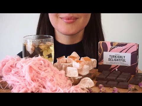 ASMR Eating Sounds: Assorted Rose-Flavoured Treats (No Talking)