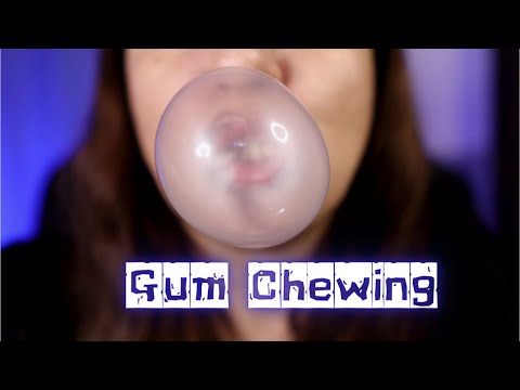 ASMR Gum Chewing and Camera Brushing - No Talking