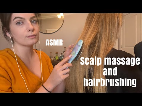 ASMR | scalp massage and hair brushing | ASMRbyJ