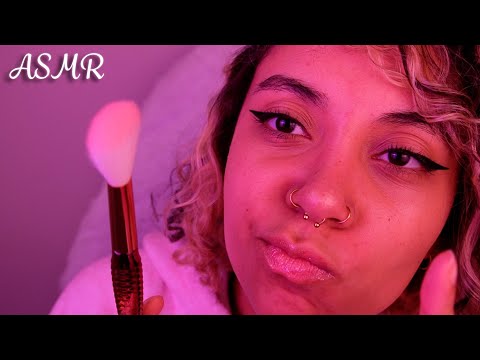 ASMR Intense Personal Attention (ear to ear, face brushing, face cleaning)