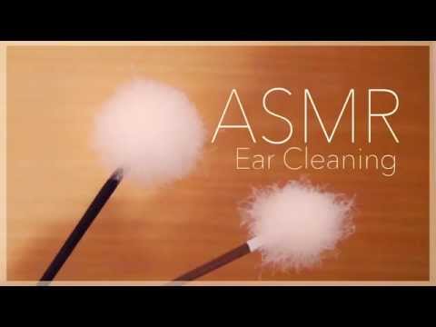 [ASMR] 両耳同時に梵天(耳かき)をする Both Ear Cleaning#1 [声なし-No Talking]