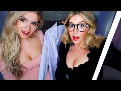 ASMR 2 GIRLS 1 VERY INAPPROPRIATELY UNUSUAL SUIT FITTING & MEASURING 📏 Ft @ScottishMurmurs