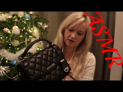 Asmr What's In My Bag ? Soft Spoken English - Polish Tapping Crinkle and Relaxation Video