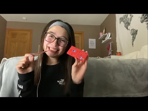 ASMR Gumming Chewing + Bubble Blowing