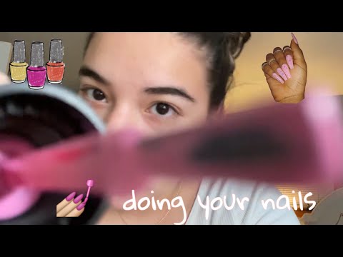 ASMR - friend does your nails role-play 💅🏼