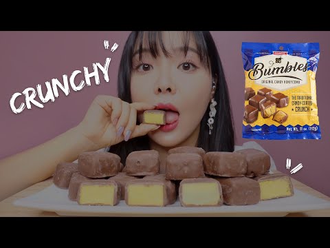 ASMR Honeycomb Chocolate 👼Heavenly Crunchy Eating Sounds (not same as 'Crunchie')