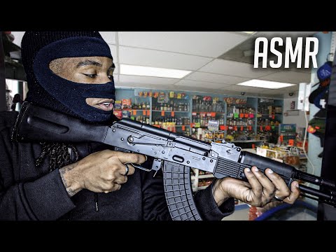 ASMR | **ROBBING THE CORNER STORE ** ROLEPLAY For SLEEP And Relaxation Whispers Soothing Triggers..