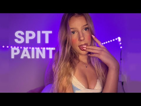 SPIT PAINTING YOUR CUTE FACE 💕 |  ASMR