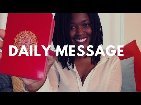 ASMR Message of the Day | LISTEN TO YOUR BODY