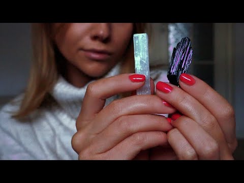 ASMR Affirmations | Slow Hand Movements | Crystal Healing Therapy | Visual Triggers