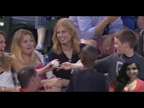 WTF IS TRENDING?! Young fan gives decoy ball to pretty lady (REVIEW)