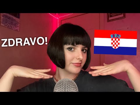 ASMR Teaching You Basic Croatian 🇭🇷 (Učim te osnovni hrvatski)