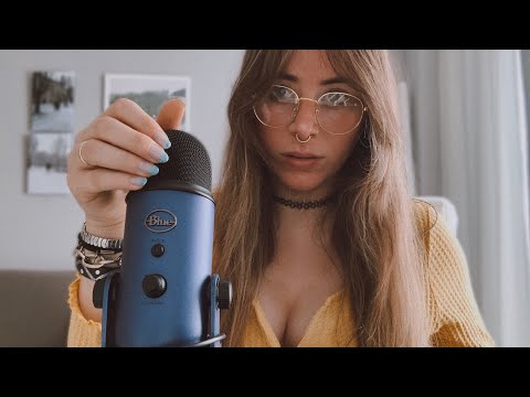 ASMR mic scratching and tapping Slow (no talking)