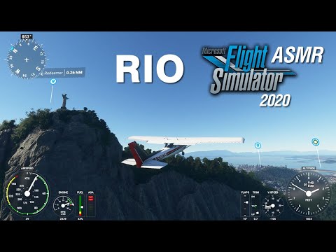 ASMR SOBREVOANDO RIO DE JANEIRO - Flight Simulator 2020