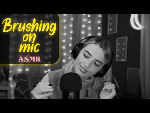 [ASMR] Brushes on Microphone (Brushing, Tapping, Scratching)