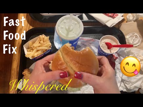 ASMR Fast food fix! (Whispered) Dairy Queen excursion! Roleplay (sort-of) voiceover