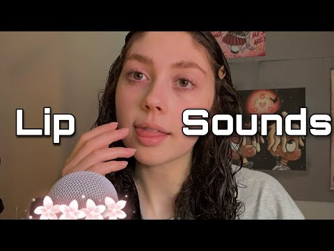 ASMR | Lip Licking and Hand Sounds ( wet/dry mouth sounds + )